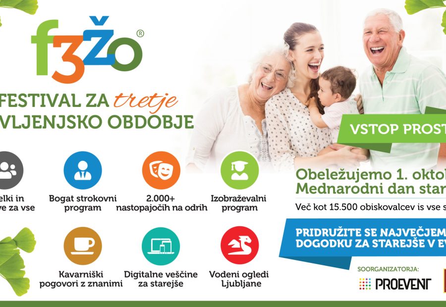 Festival za tretje življenjsko obdobje 2026 – dogodek za starejše, družine in dostopnost