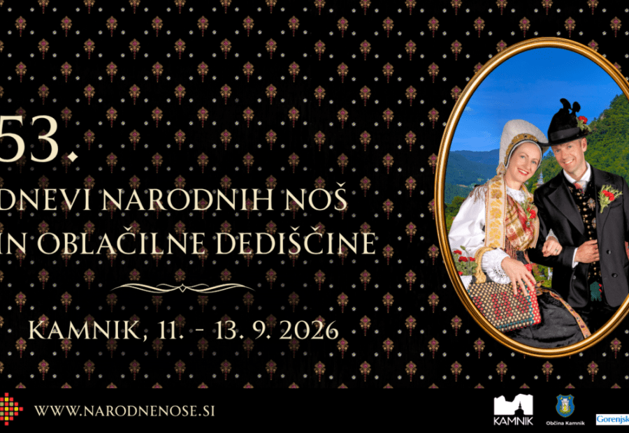 53. Dnevi narodnih noš in oblačilne dediščine 11.–13. september 2026