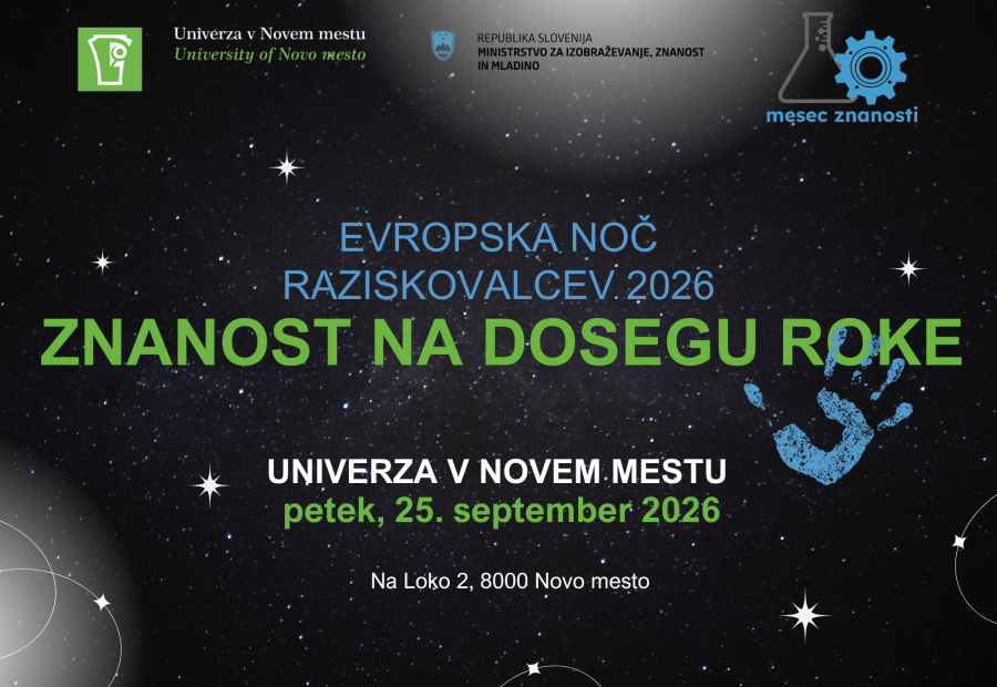Evropska noč raziskovalcev 2026 petek, 25. september 2026