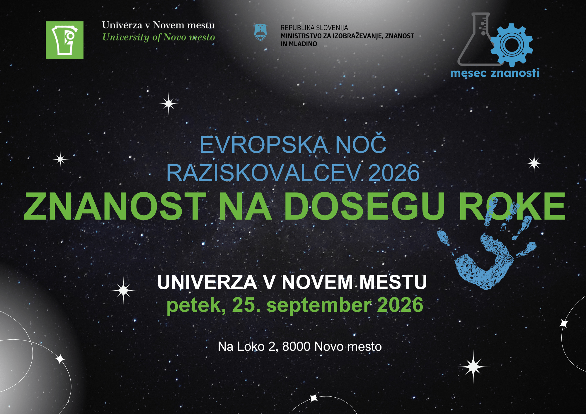 Evropska noč raziskovalcev 2026 petek, 25. september 2026