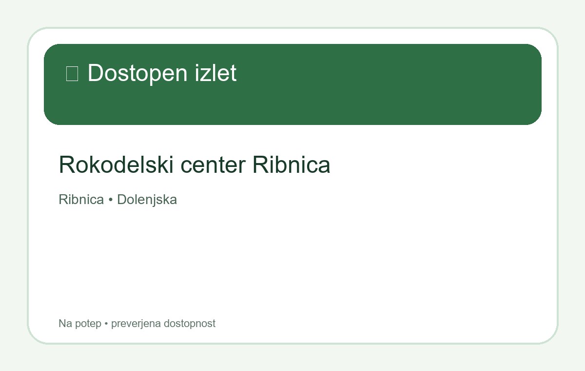 Rokodelski center Ribnica – dostopen izlet