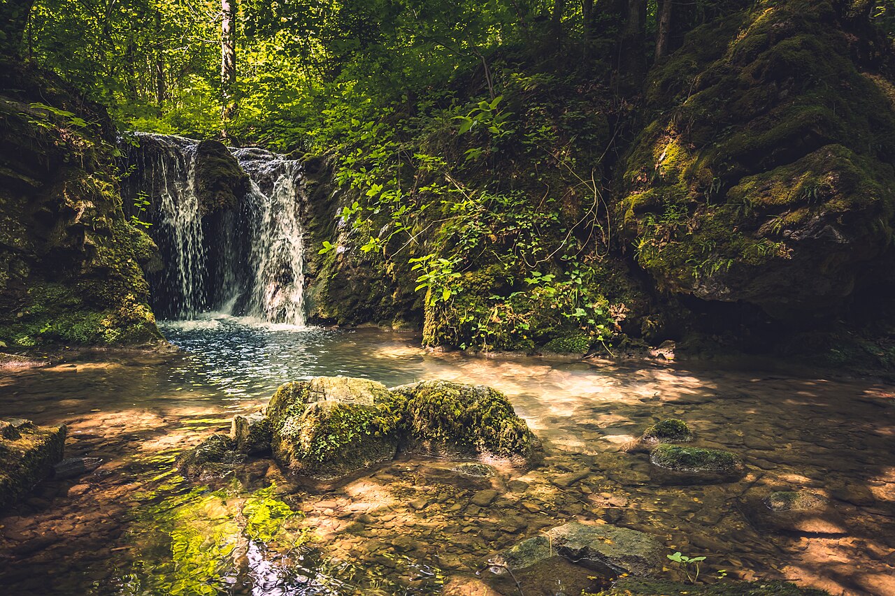 Dragon's cave is located on the Wild Creek at Črmošnjice (Divji potok pri Črmošnjicah) in the municipality of Semič in southeastern Slovenia.