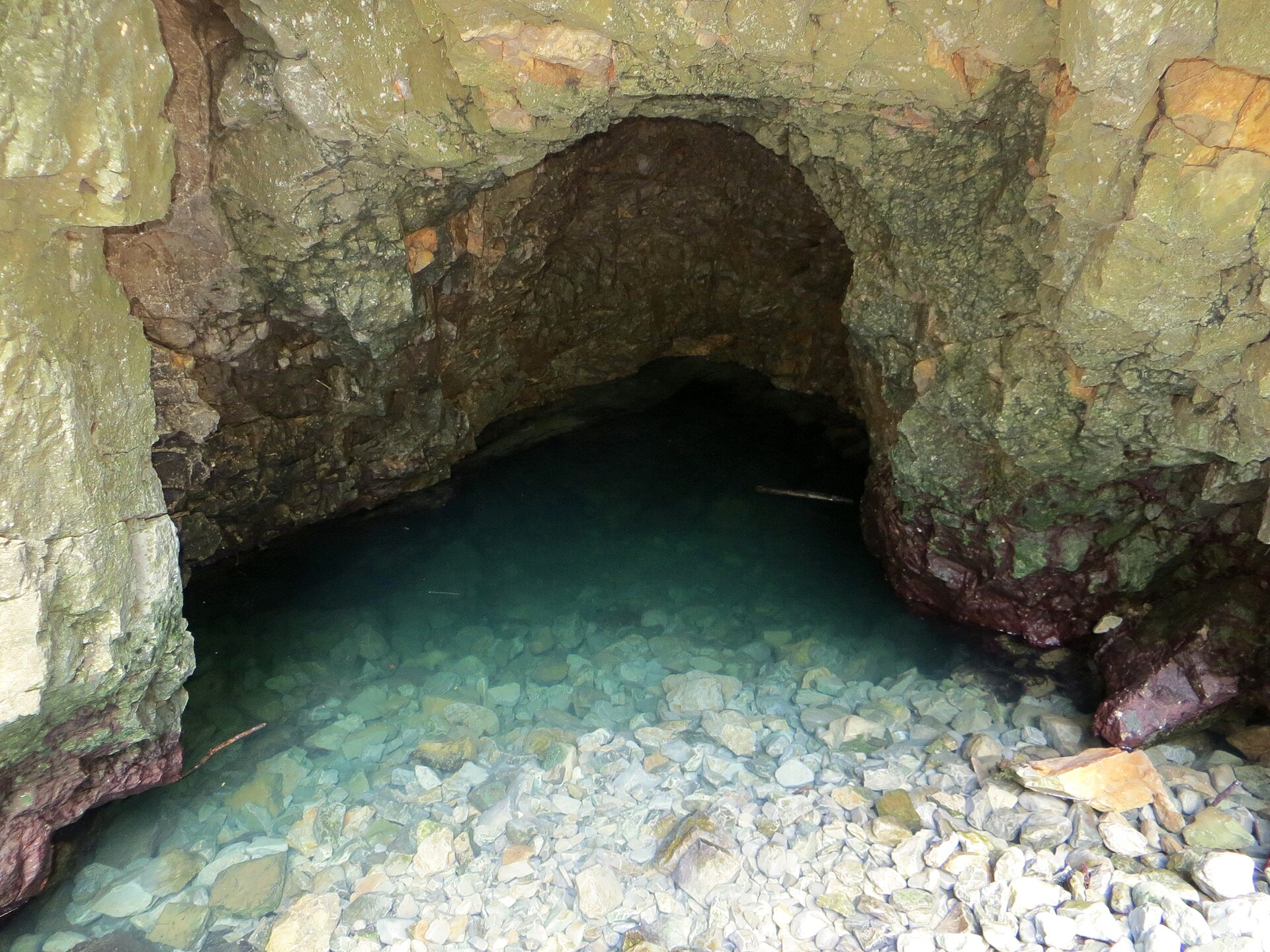 Big Spring (Veliko okence; part of Retovje Springs) in Mirke, Municipality of Vrhnika, Slovenia
