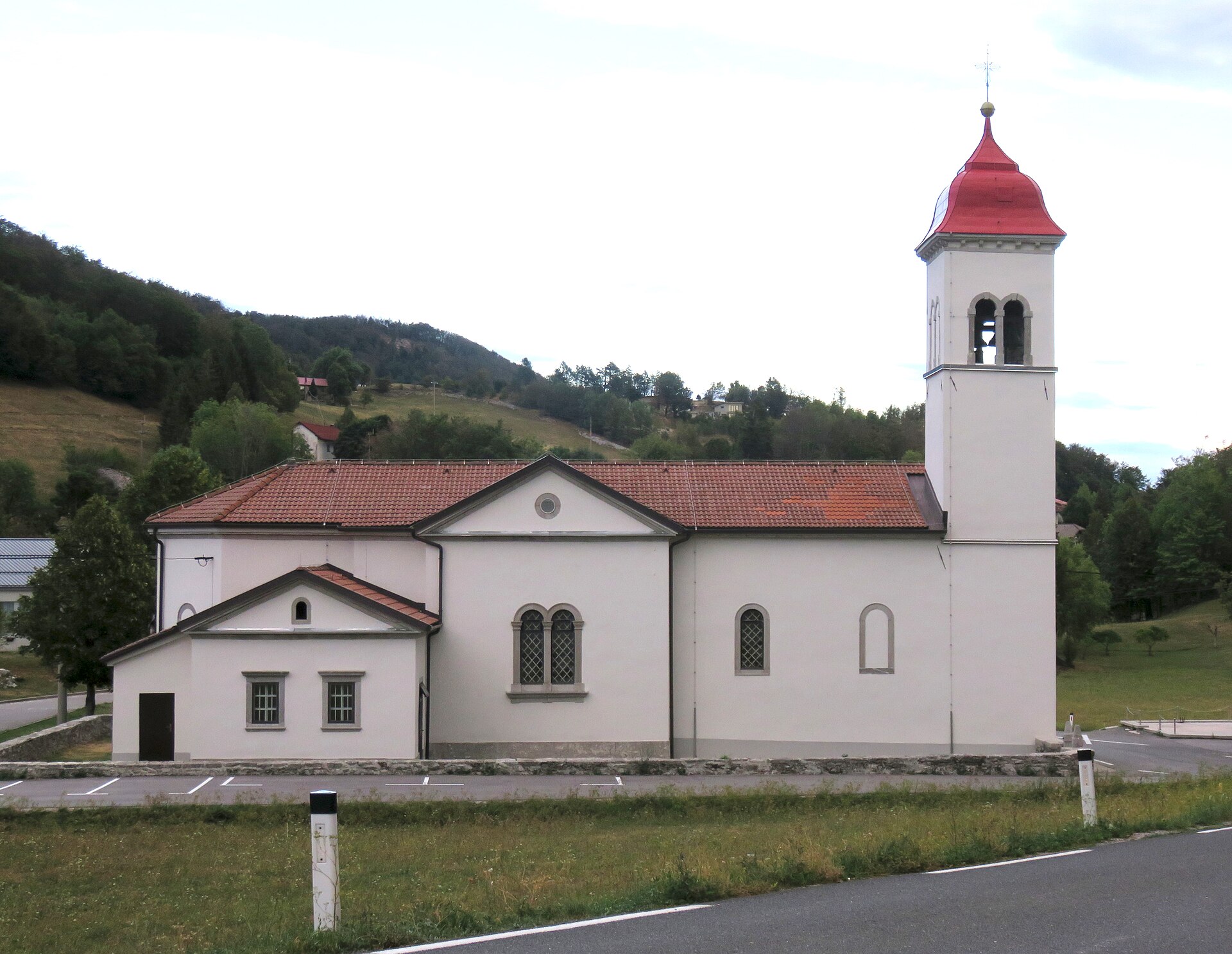 Otlica nad Ajdovščino - Guardian Angels Church in Otlica, Municipality of Ajdovščina, Slovenia